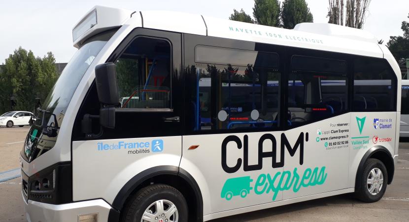 Clam'Express - transport sur réservation - navette 100% électrique